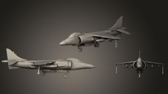 نموذج ثلاثي الأبعاد لآلة CNC السيارات والنقل AV 8 B Harrier